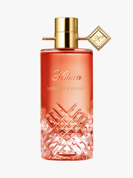 Kilian Paris Midnight Espresso Eau de Parfum in branded component on a light gray background