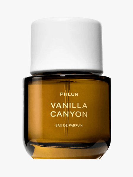 Phlur Vanilla Canyon Eau de Parfum in branded component on a light gray background